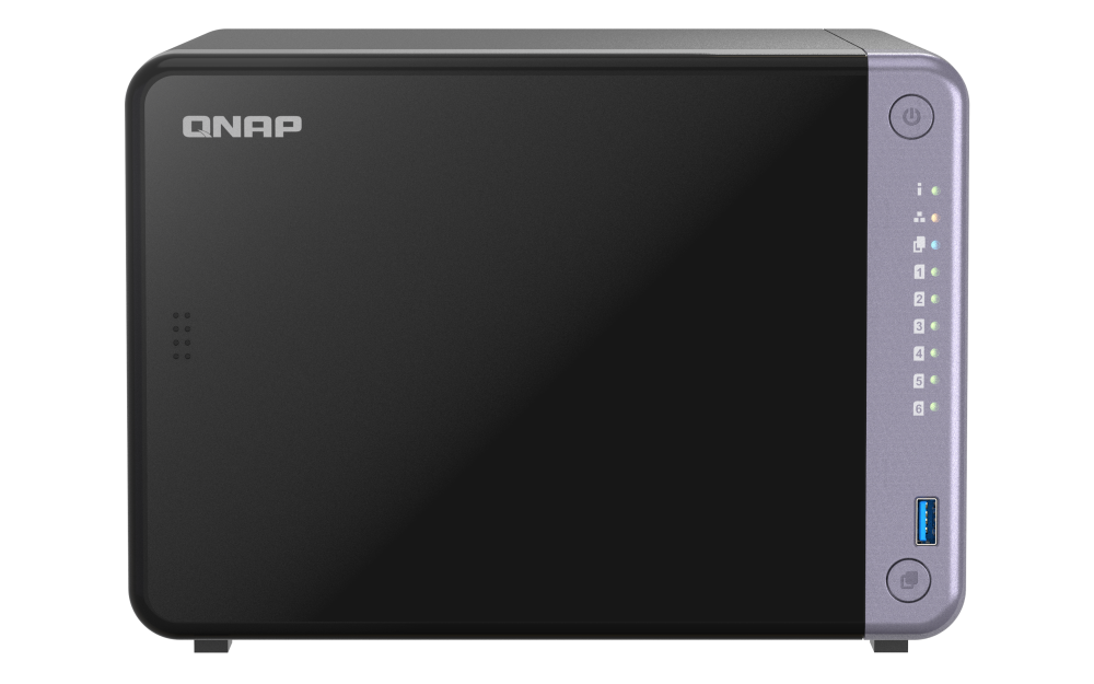 Storage NAS Qnap TS-632X com 6 baias para HDs ou SSDs SATA - 10 Gb Ethernet