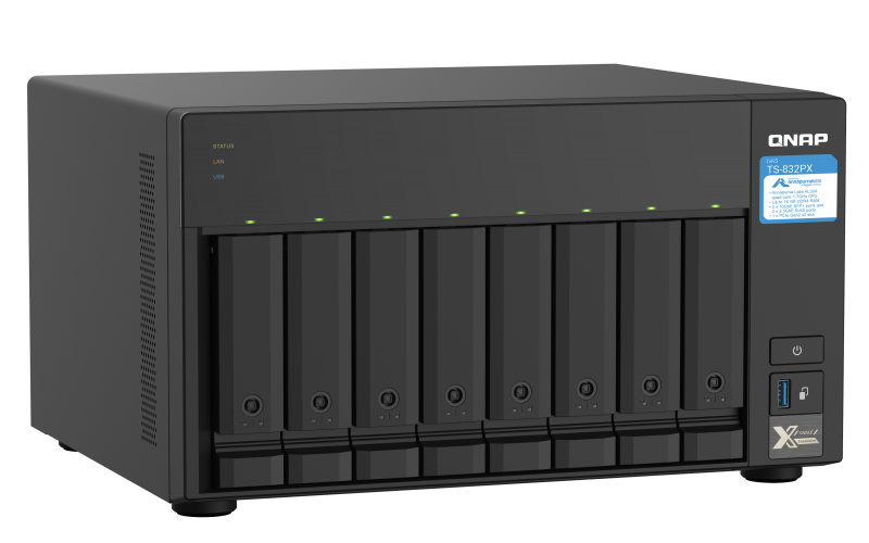 Storage Qnap TS-832PX com 8 baias de 3.5